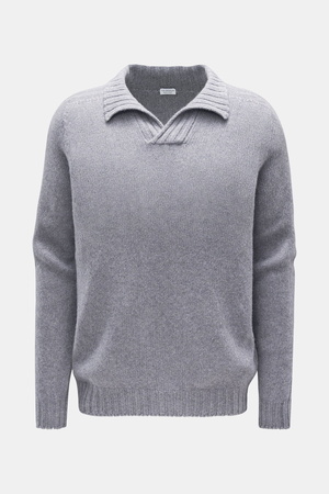 Von Braun  - Herren - Cashmere Troyer grau