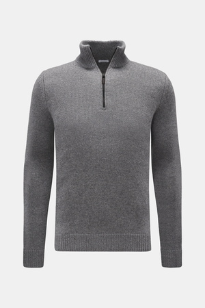 Von Braun  - Herren - Cashmere Troyer grau meliert
