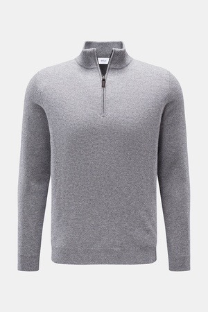 Von Braun  - Herren - Cashmere Troyer grau meliert
