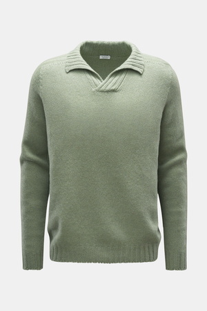 Von Braun  - Herren - Cashmere Troyer graugrün