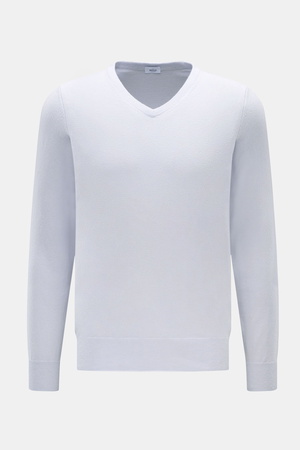Von Braun  - Herren - Cashmere V-Neck Pullover hellblau