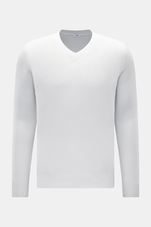 Von Braun  - Herren - Cashmere V-Neck Pullover hellgrau