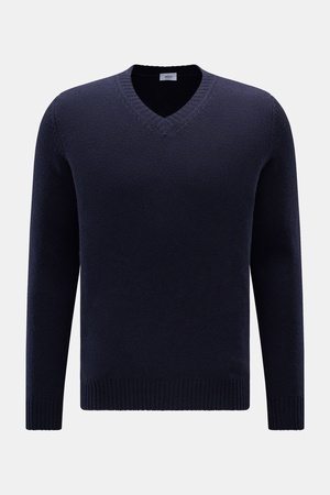 Von Braun  - Herren - Cashmere V-Neck Pullover navy