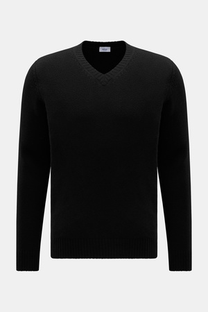 Von Braun  - Herren - Cashmere V-Neck Pullover schwarz