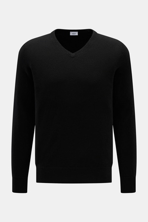 Von Braun  - Herren - Cashmere V-Neck Pullover schwarz