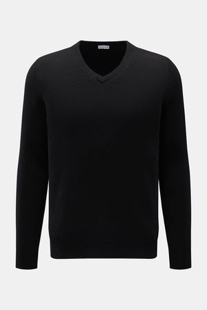 Von Braun  - Herren - Cashmere V-Neck Pullover schwarz