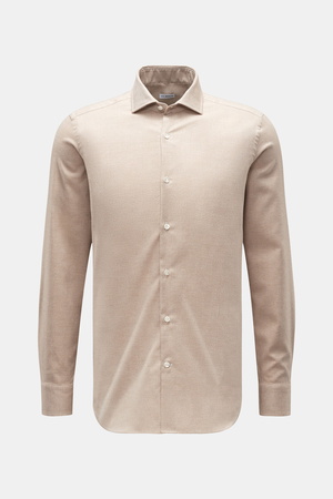 Von Braun  - Herren - Casual Hemd Haifisch-Kragen beige