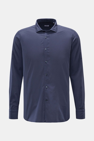 Von Braun  - Herren - Casual Hemd Haifisch-Kragen navy