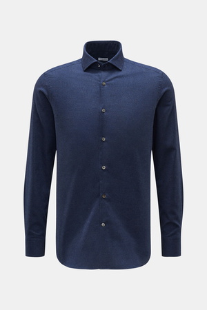 Von Braun  - Herren - Casual Hemd Haifisch-Kragen navy