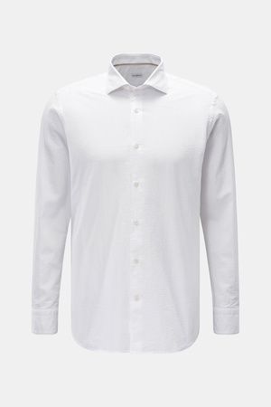 Von Braun  - Herren - Casual Hemd Haifisch-Kragen weiß