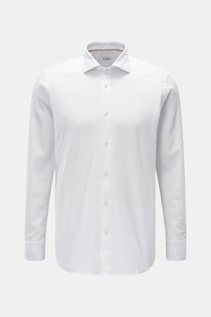 Von Braun  - Herren - Casual Hemd Haifisch-Kragen weiß