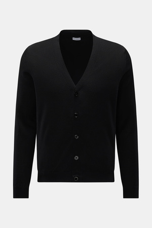 Von Braun  - Herren - Merino Cardigan schwarz