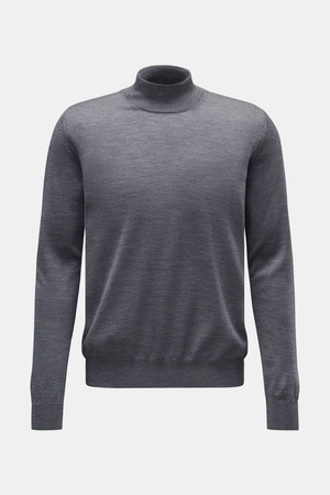 Von Braun  - Herren - Merino Feinstrick-Pullover grau
