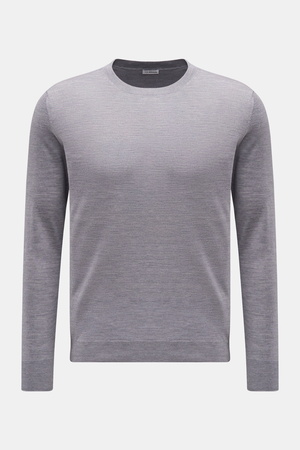 Von Braun  - Herren - Merino Feinstrick-Pullover grau