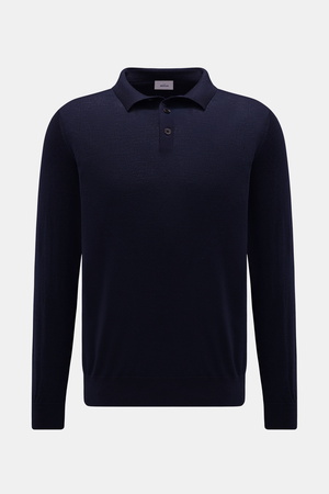 Von Braun  - Herren - Merino Feinstrickpolo navy