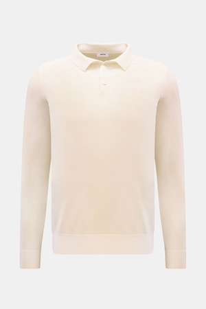 Von Braun  - Herren - Merino Feinstrickpolo offwhite