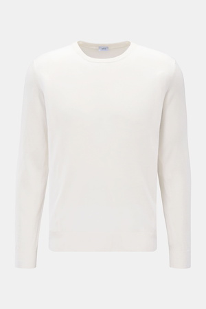 Von Braun  - Herren - Merino Rundhalspullover offwhite