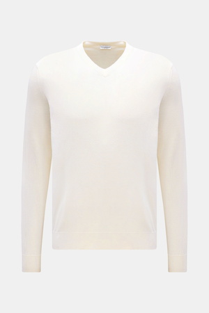 Von Braun  - Herren - Merino V-Neck Pullover creme