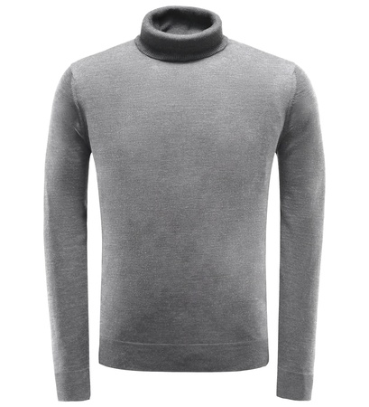 Von Braun  - Merino Rollkragenpullover grau