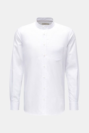 Weber + Weber Weber+Weber - Herren - Oxfordhemd 'Vintage Oxford Collar Shirt' Grandad-Kragen weiß