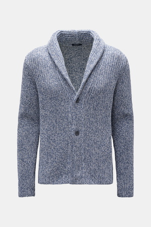 04651 / A trip in a bag - Herren - Cardigan 'Rainbow' rauchblau/weiß
