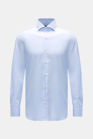 Finamore  - Herren - Business Hemd 'Sergio Napoli' Haifisch-Kragen blau/weiß gestreift