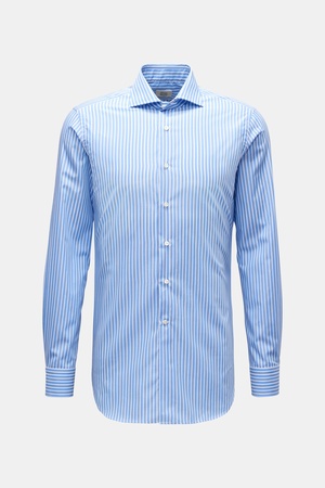 Gherardi  - Herren - Business Hemd Haifisch-Kragen blau/weiß gestreift