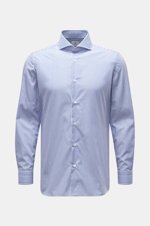 Giampaolo  - Herren - Business Hemd Haifisch-Kragen navy/weiß gestreift