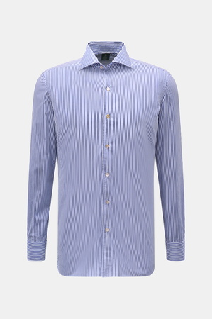 Borrelli  - Herren - Casual Hemd 'Ettore' Haifisch-Kragen dunkelblau/weiß gestreift