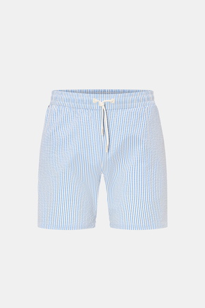 04651 / A trip in a bag - Herren - Badeshorts blau/weiß gestreift