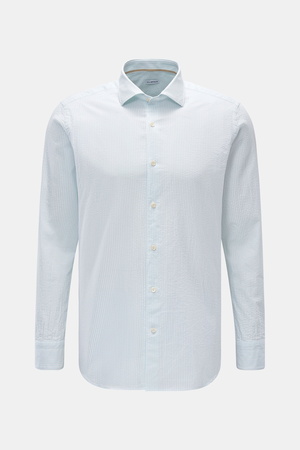 Von Braun  - Herren - Casual Hemd Haifisch-Kragen mintgrün/weiß gestreift