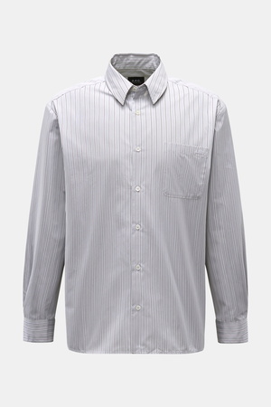 A.P.C.  - Herren - Casual Hemd Kent-Kragen hellgrau/schwarz/weiß gestreift