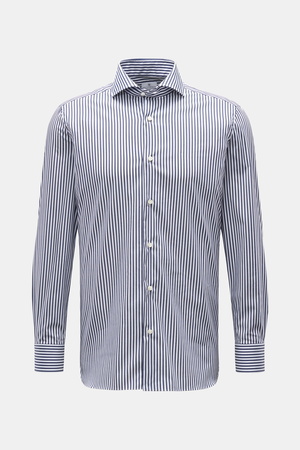 Giampaolo  - Herren - Casual-Hemd Haifisch-Kragen navy/weiß gestreift