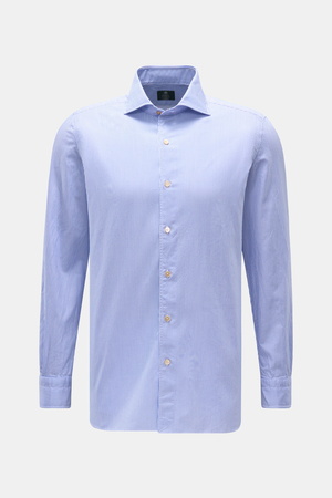 Borrelli  - Herren - Casual Hemd 'Ettore' Haifisch-Kragen blau/weiß gestreift