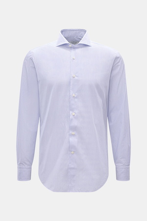 Gherardi  - Herren - Casual Hemd Haifisch-Kragen dunkelblau/weiß gestreift