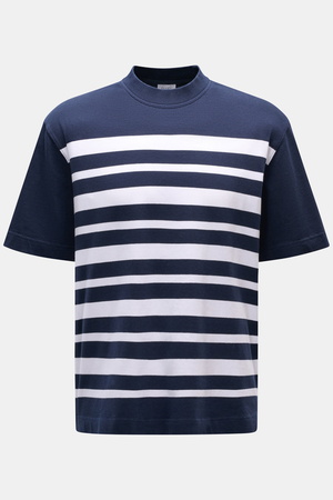 04651 / A trip in a bag - Herren - Rundhals-T-Shirt 'Nunu' navy/weiß gestreift
