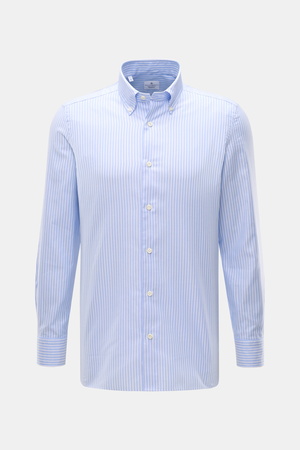 Giampaolo  - Herren - Oxford-Hemd Button-Down-Kragen hellblau/weiß gestreift