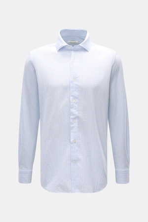 Guglielminotti  - Herren - Casual Hemd Haifisch-Kragen hellblau/weiß gestreift