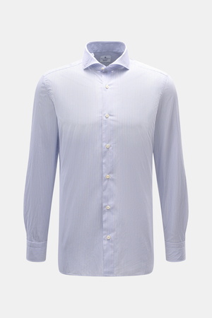 Giampaolo  - Herren - Casual-Hemd Haifisch-Kragen blau/weiß gestreift