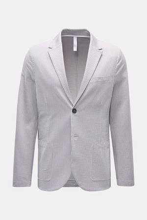 Harris Wharf London   - Herren - Seersucker-Blazer grau/weiß gestreift