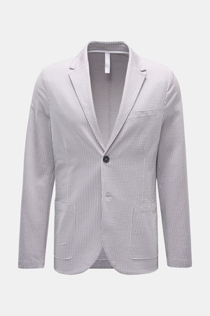 Harris Wharf London   - Herren - Seersucker-Blazer grau/weiß gestreift