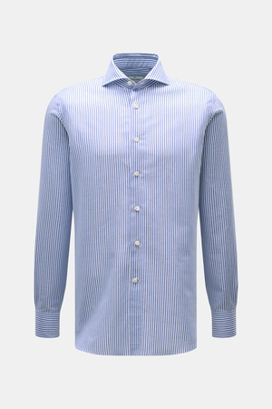 Gherardi  - Herren - Casual-Hemd Haifisch-Kragen blau/weiß gestreift