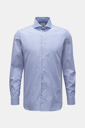 Giampaolo  - Herren - Business Hemd Haifisch-Kragen navy/weiß gestreift