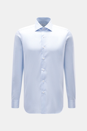 Fray Italy Fray - Herren - Business Hemd Haifisch-Kragen 'Nello' hellblau/weiß gestreift