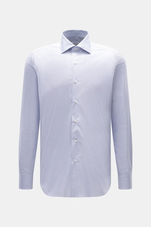 Fray Italy Fray - Herren - Business Hemd Haifisch-Kragen 'Nello' graublau/weiß gestreift