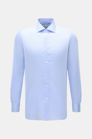 Borrelli  - Herren - Business Hemd 'Luciano' Haifisch-Kragen blau/weiß gestreift