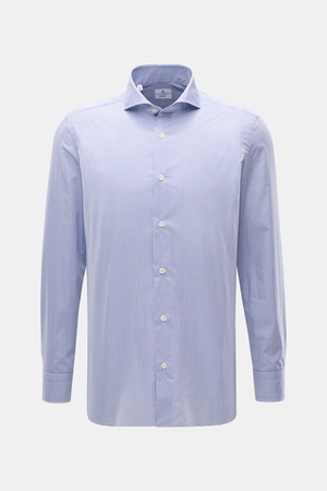 Giampaolo  - Herren - Casual Hemd Haifisch-Kragen blau/weiß kariert