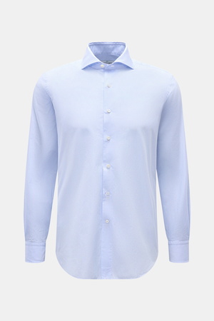 Gherardi  - Herren - Casual Hemd Haifisch-Kragen hellblau/weiß kariert