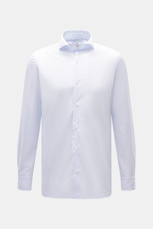 Giampaolo  - Herren - Casual-Hemd Haifisch-Kragen blau/weiß kariert