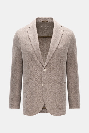 Circolo 1901  - Herren - Sakko 'Coarse' dunkelbraun/taupe/weiß meliert